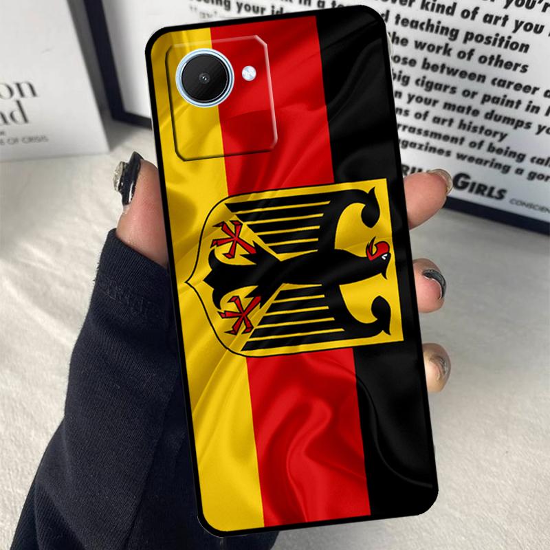 Germany Flag Banner For Realme C63 C71 C55 C67 C51 C75 C61 C65 C53 10 11 12 13 14 15 Pro Plus GT6 GT7 Pro Case