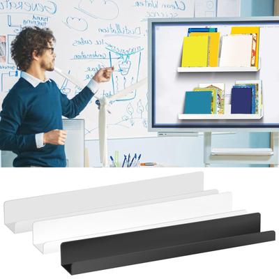 2Pcs Magnetic Book Shelf Acrylic Magnetic Book Holder Reusable Magnetic Floating Book Display Shelf for Classroom Refrigerator