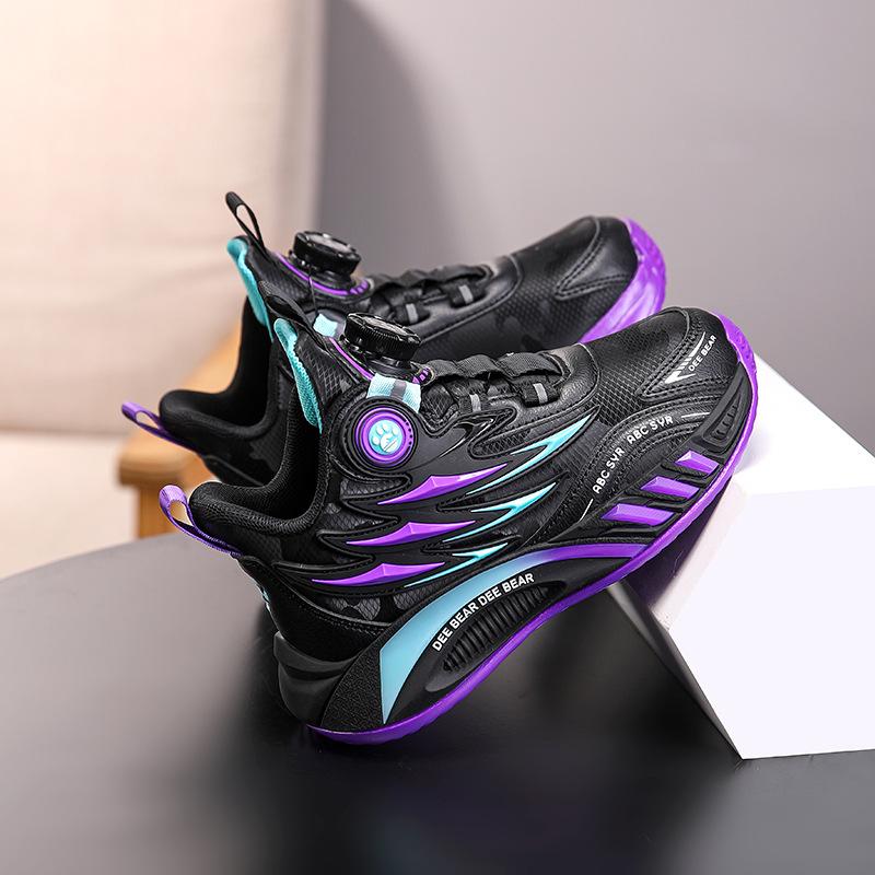 Leather New Physical Sports Shoes Children's Autumn 2025 Sports Shoes Medium and Large Children's Basketball Shoes Boys Waterproof