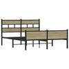 VidaXL Bed Frames Without Mattress Sonoma Oak 140x200 Cm, Double Bed, Bedroom Furniture, Guest Bed, Bed, Frame 4017291