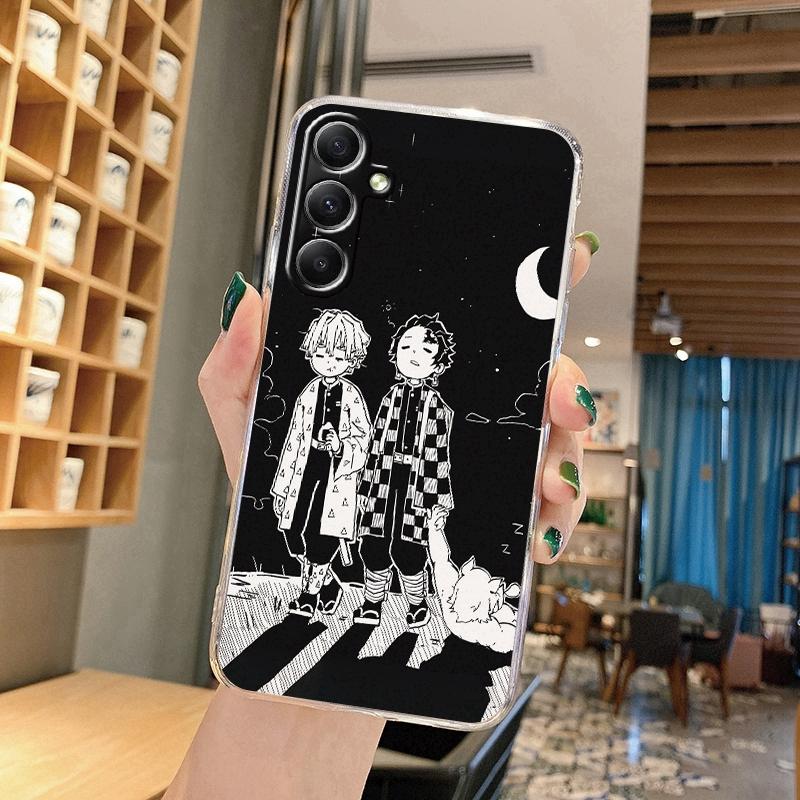 Cool Anime Soft Clear Silicone Case For Xiaomi Redmi Note 13 14T 15 Samsung A55 A35 S24 FE S25 iPhone Huawei Honor Camera Protective Shockproof Cover
