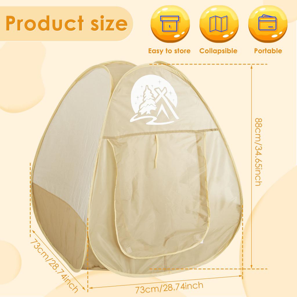 Kids Camping Set Pop Up Children Play Tent Fun Simulate Camping Adventure Playset Portable Pretend Play Gear Tool Christmas Gift
