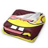 SpongeBob Happy Funny Face Cartoon Blanket  Flannel Awesome Warm Throw Blanket for Coverlet Textile Decor