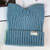 Cute Cat Ear Hat Women's Autumn and Winter Youth Warm Ear Protection Knitted Wool Hat Casual Versatile Crimped Headgear