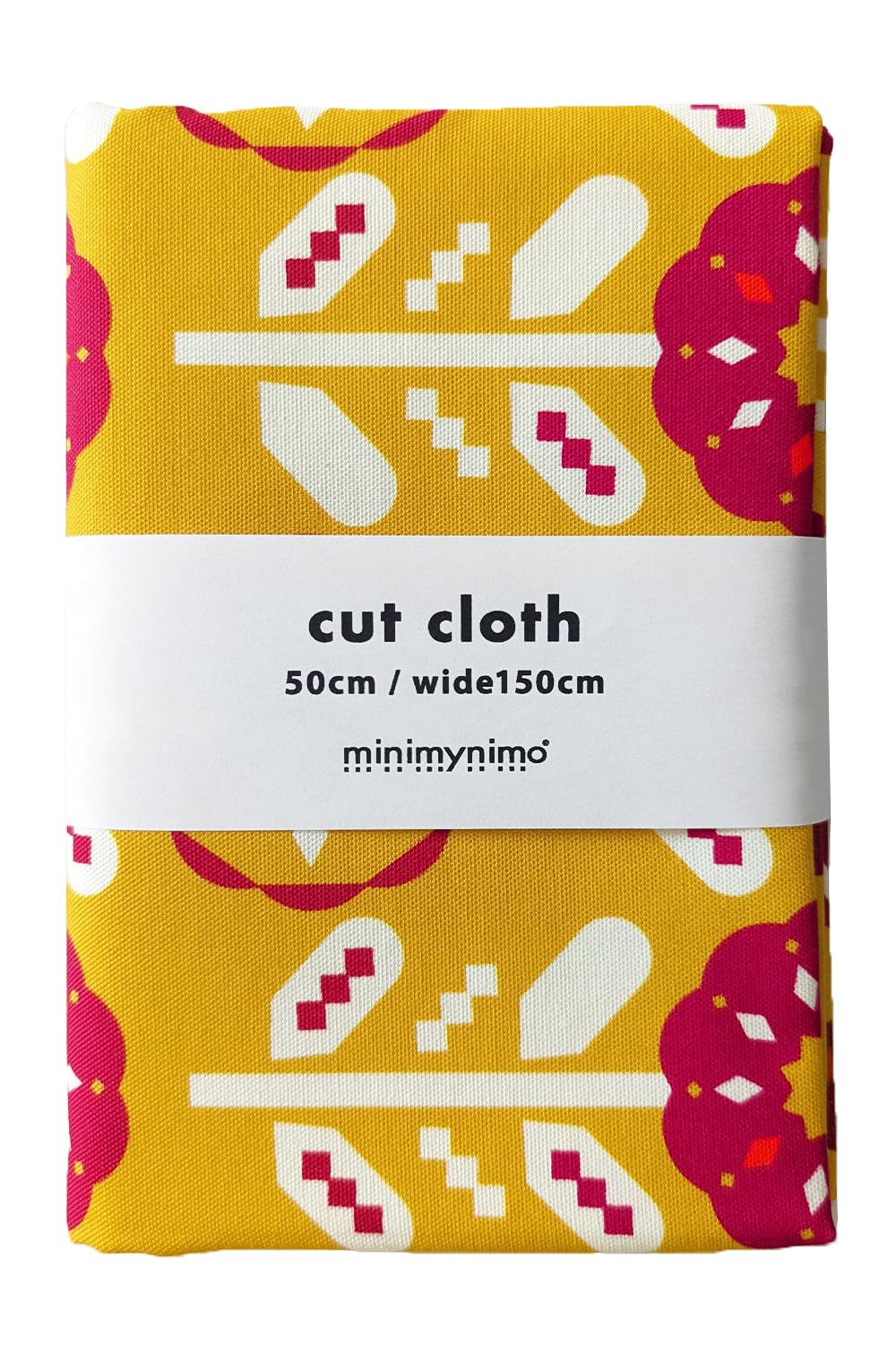 

minimynimo Cut Nordic DIY Cotton Oxford Cloth, Pattern, Scraps, Crafts, (Pinwheel Yellow, 50x150cm)
