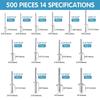 500pcs Metal Blind Rivets Assortment with Washers Versatile  Rivets set Comprehensive Assorted Blind Rivets set