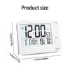 Large Screen Digital Alarm Clock with LCD Display Backlight Temperature Battery Operated for Students and Professional