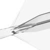 CUESOUL ROST 77 Transparent Big Wing Set of Clear Flights with Yellow Large One-Piece Flights, Shape, 3, Logo, (CS-77-11T1-L)