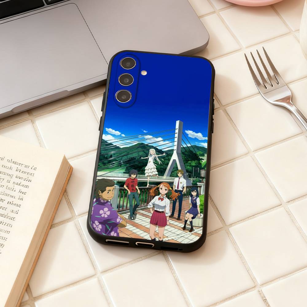 AnoHana M-Meiko Anime H-Honma  phone Case For Samsung Galaxy A73,A72,A71,A70,A53,A52,A51,Others Soft Black Shell