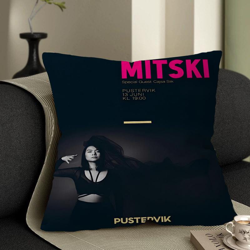 Mitski Decorative Room Aesthetics Pillow Case Home Decor Bedroom Sofa Bed Couch Pillow Cover 45x45