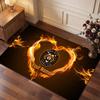 Hull City Custom Crystal Velvet Rug, Personalized Name Text Print, Football Logo Soft Non‑Slip Floor Mat Home Decor Gift