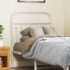 VidaXL White Metal Headboard 75 Cm, Metal Headboard, High Headboard, Headboard for Single Bed, Headboard 376675