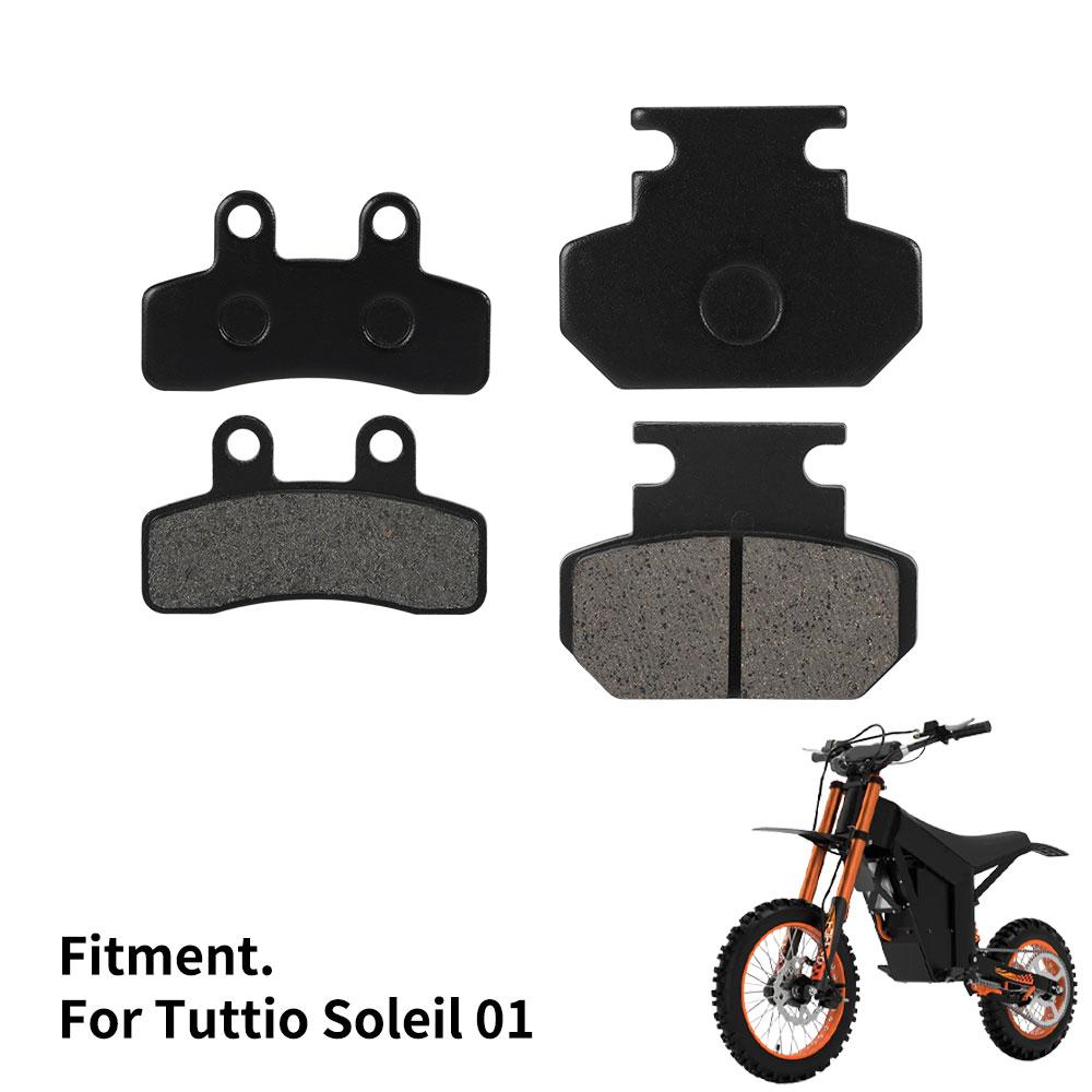 Motorcycles Front Rear Brake Pads Kit For Tuttio Soleil 01 Electric Dirt Bike Mini Bike All-copper Fund Metal Sintered Durable