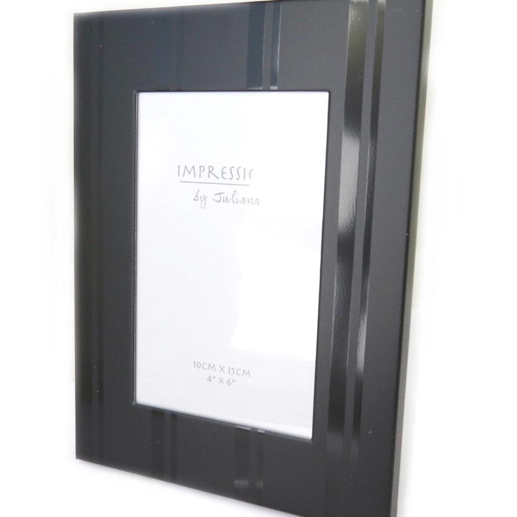 Les Trésors De Lily [M7737] - Black Aluminum 'Design' Photo Frame (10x15 Cm)