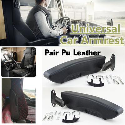 Universal Verstellbare PU Leder LKW Sitz Armlehne Konsolenbox Autositz Armlehne Wohnwagensitzteile Rechte Seite Bequem