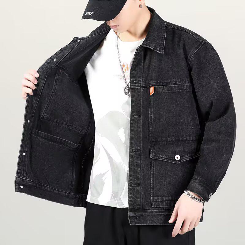 Men's Trendy 2021 Slim Fit Denim Jacket with Fleece Lining