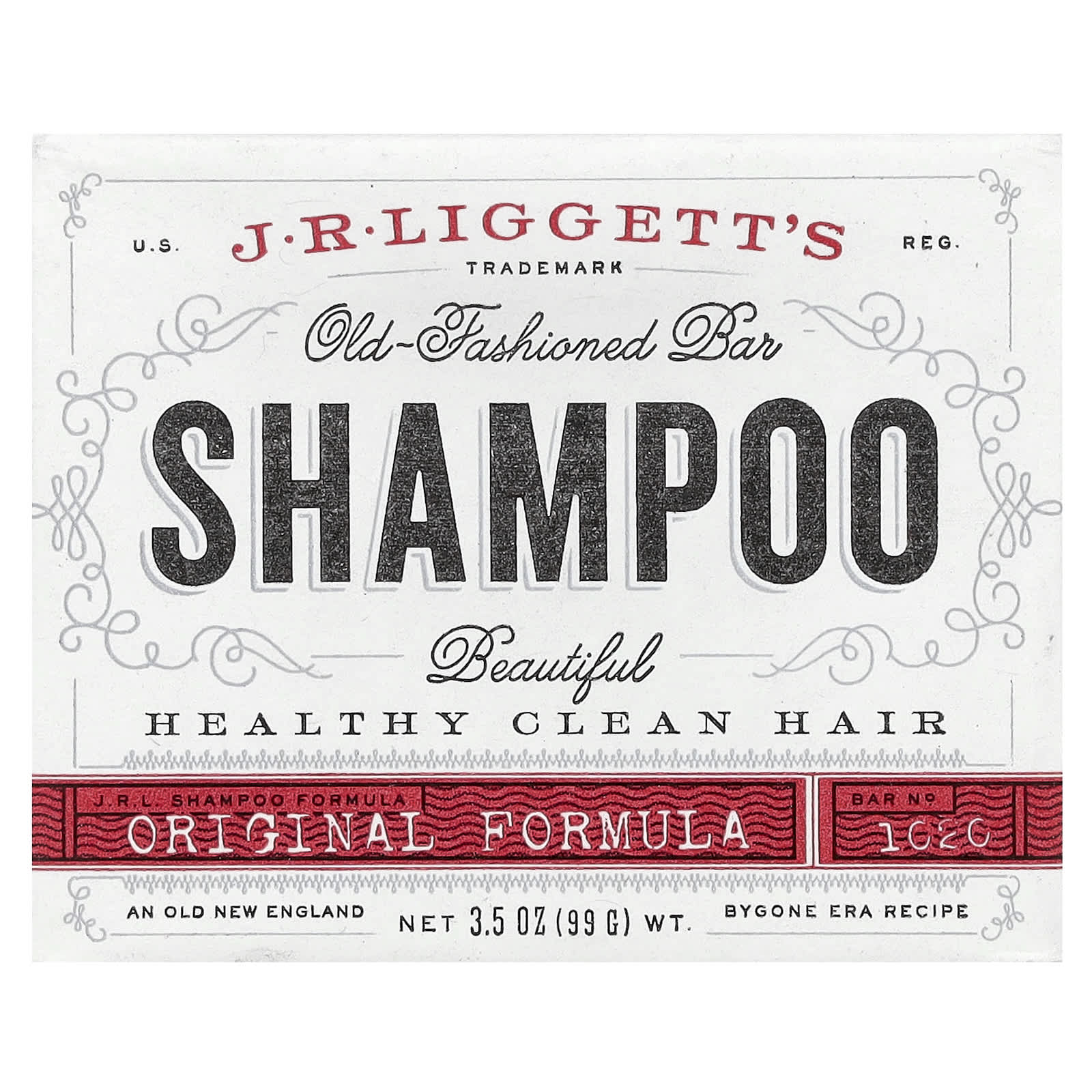

J.R. Liggett S, Old Fashioned Shampoo Bar, Original Formula, 99G(3.5Oz)