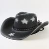 Popular Western Cowboy Straw Hat Men's and Women's Fashion Shade Straw Hat Classic Outdoor Western Cowboy Hat