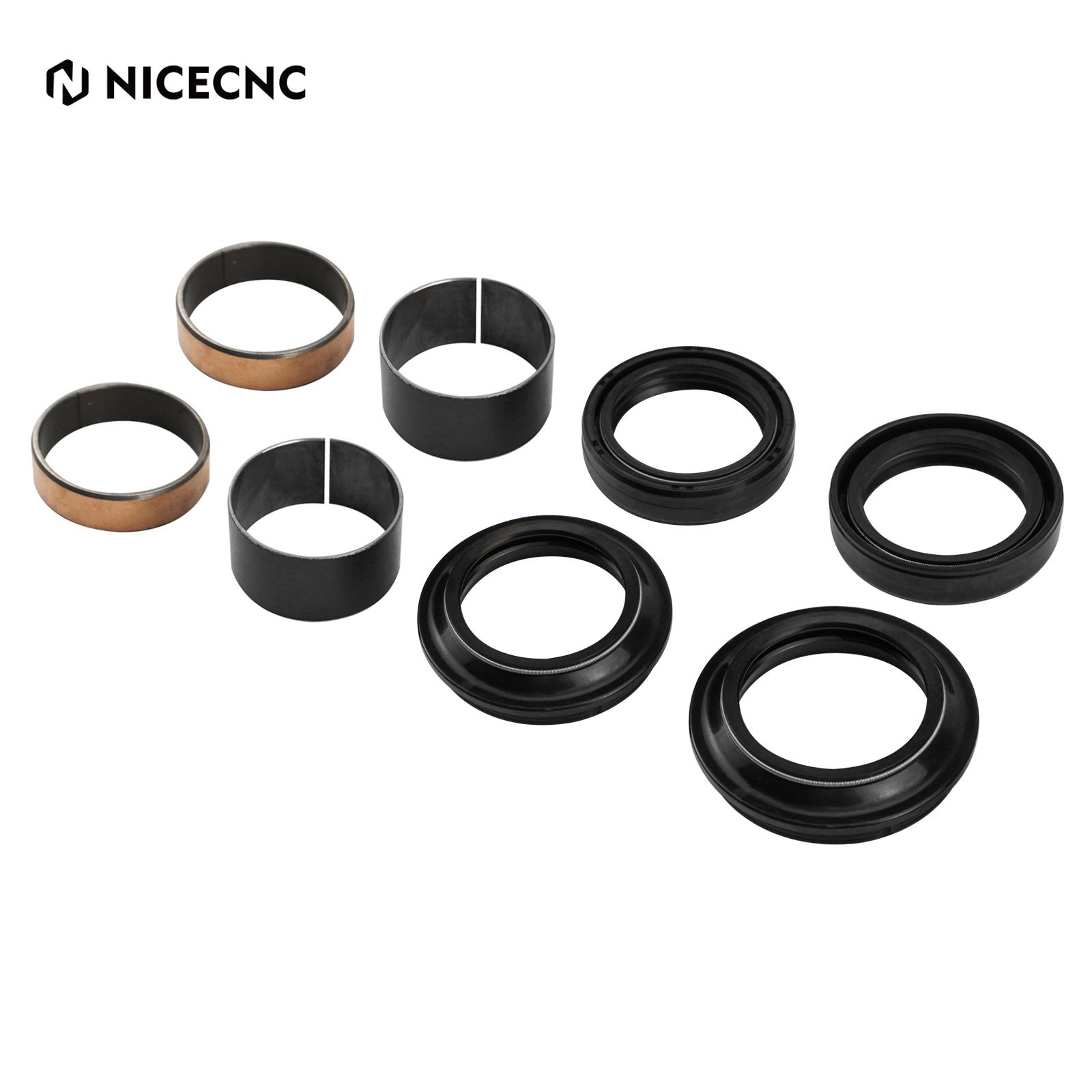 NICECNC For Yamaha YZ85 YZ 85 2002-2023 Fork Oil Seals Fork Slider Bushings For Yamaha YZ65 YZ 65 2018-2023 YZ80 YZ 80 1997-2001 чёрный