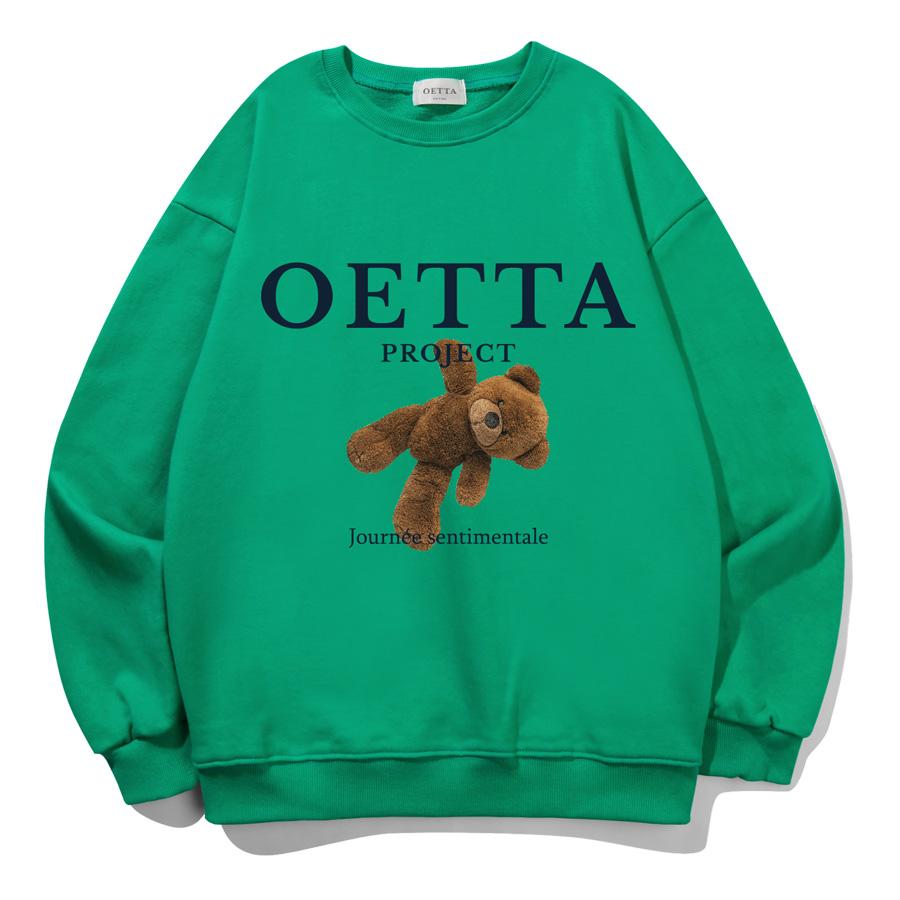 Yda Свитшот оверсайз Hello Bear_Ot3D019Gr Green/M
