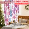 Impression Plate Floral Paysage de Cœur Chic Tissu de Rideau Polyvalent Rideaux Utilisation Toutes Saisons Salon Cuisine Lot de 2 Fabriqué Polyester Décor