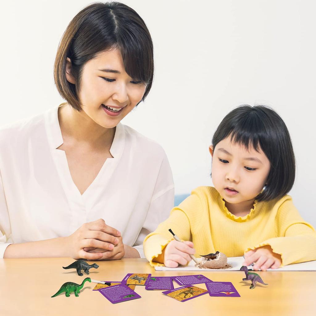 XXTOYS Dinosaur Excavation Kit, Dinosaur Toy, Dinosaur Egg Toy, Set of 12, Tyrannosaurus Rex, Kids Gift