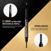 Dual-Ended Eyebrow Pencil with Spoolie Brush Long-lasting Easy Ware Eyebrow Pen,Natural Hair-Like Strokes,Waterproof Smudge-Proof Long Lasting Formula