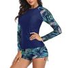 Women S Long Sleeve Split Sport Swimsuit Beachwear