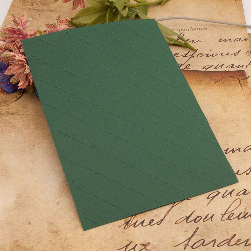 Grid Dot Embossing Folder Embossing Stencil Plastic Embossing Templates for Christmas Card Making Scrapbooking DIY Album