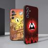 Cartoon G-gravity Retro F-falls Phone Case For Samsung A56 A36 A26 A16 A15 A25 A35 A55 A14 A34 A24 A54 Black Soft Shell