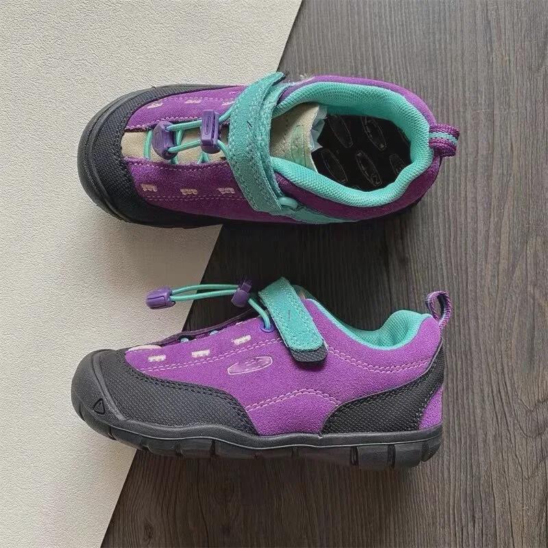 Jasper Dětské jarní outdoorové semišové turistické boty