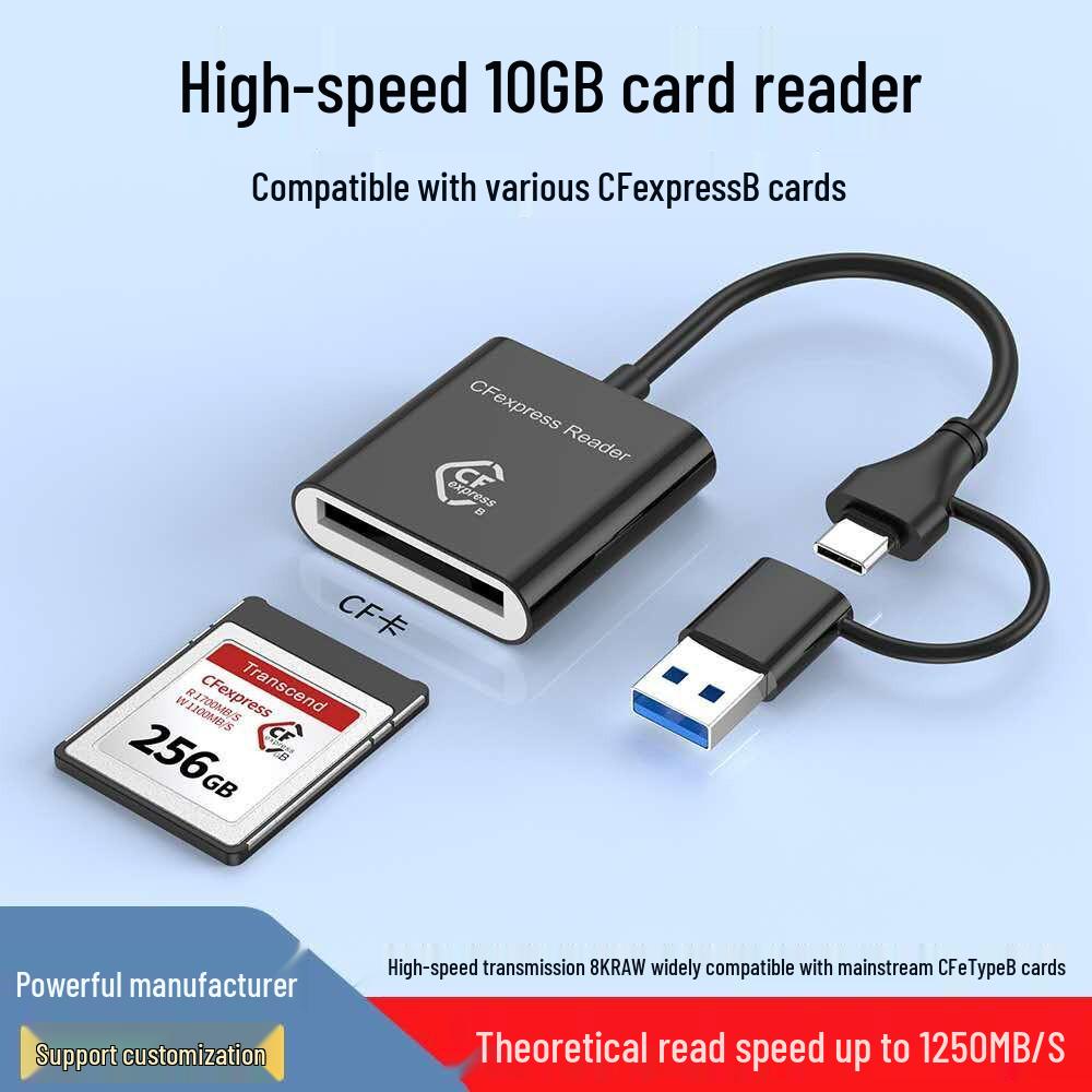 USB 3.2 CFexpress Type B Card Reader, 10Gbps High-Speed Transmission