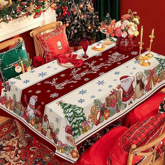 Neujahrstischdecke Rot Weihnachten Tisch Tischdecke Leichter Luxus High-End Rechteckige Kaffeetischdecke Neujahrs Dekorative Tischdecke