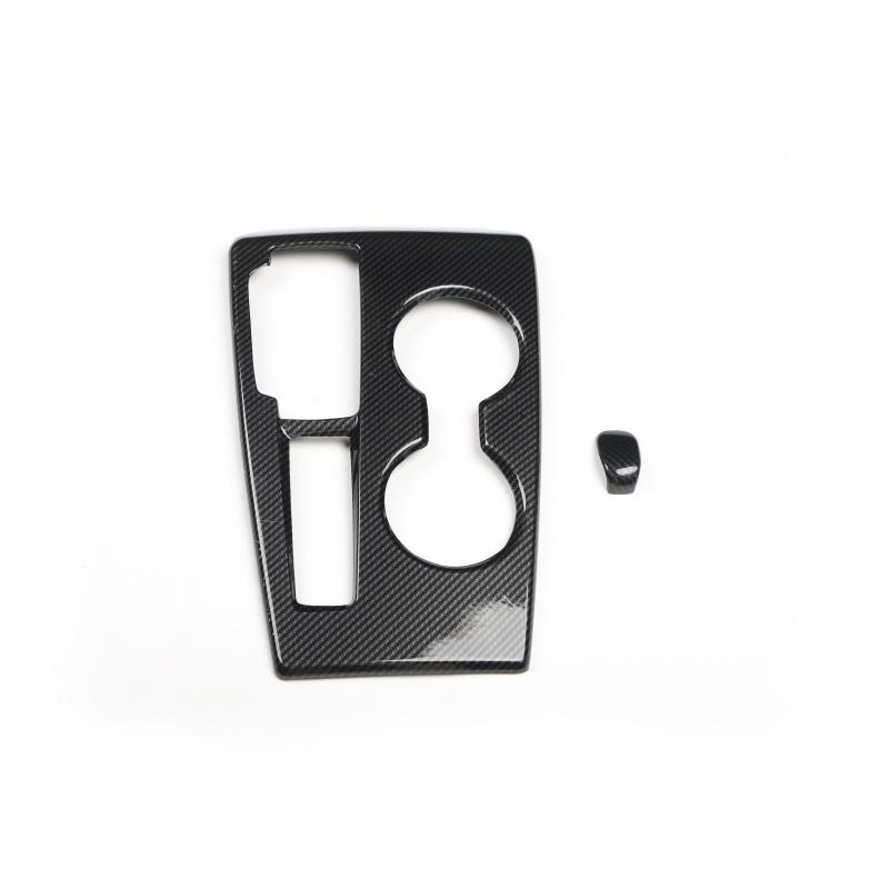 11th Generation Civic Rear Cup Holder with Carbon Fiber Pattern Black Navigation Panel Is Used for Car Interior Decoration