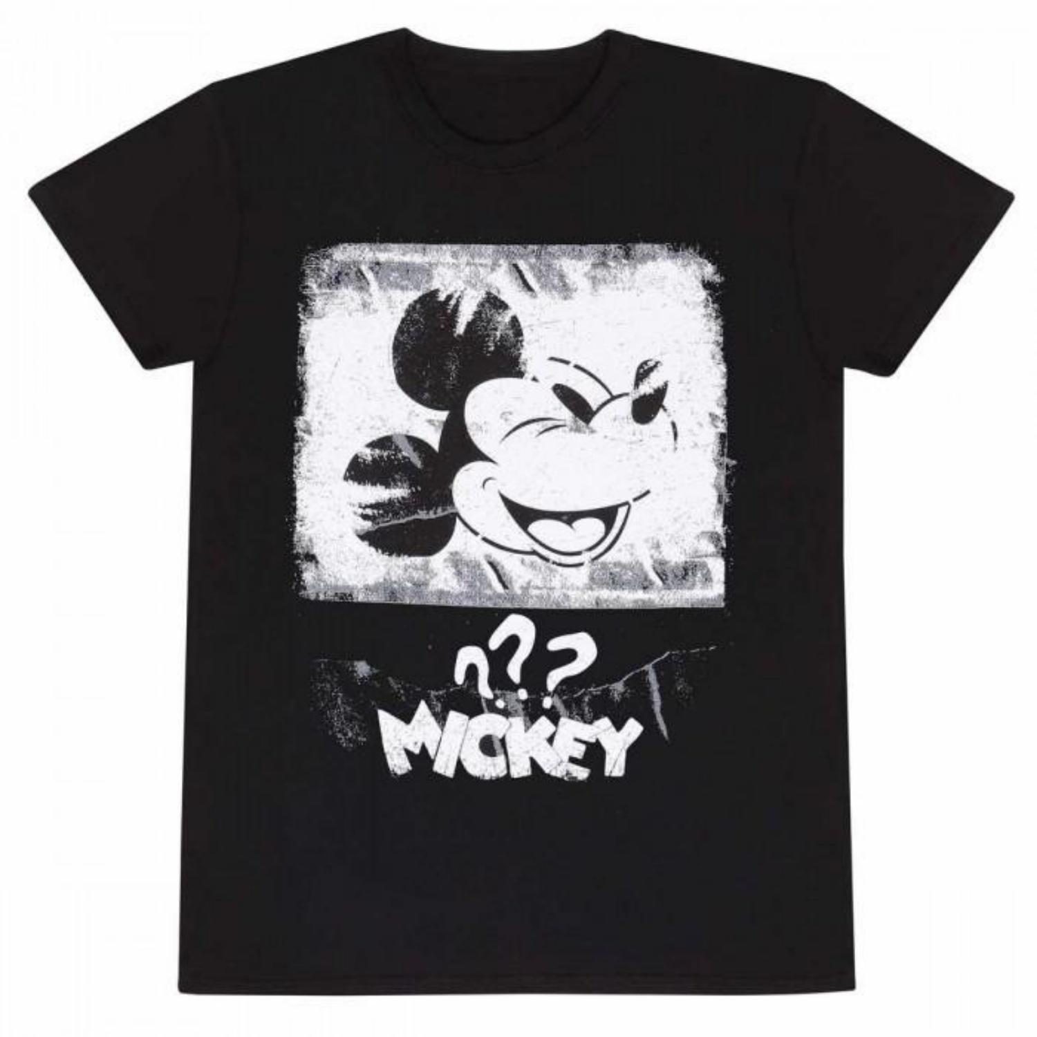 Disney Unisex Adult Mickey Mouse Poster T-Shirt S чёрный