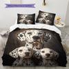 Dalmatian Pattern Bedding Home Decoration Birthday Gift (1 * duvet cover + 2 * pillowcase, without core)