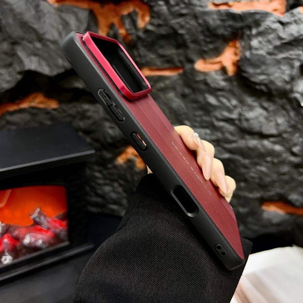 Pro Honor Win a Honor Win RT Pouzdro Červený Rámeček Fotoaparátu s Luxusním Texturovaným Ultimate Designem Kožený Ochranný Kryt