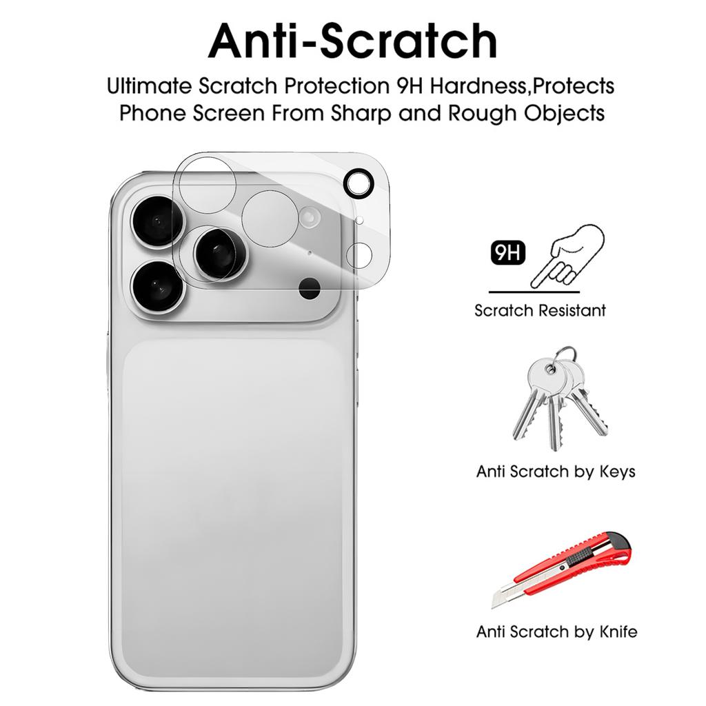 Ultra-Clear Camera Protectors Tempered Glass for IPhone 17 Air 17Pro 17pm ProMax Hardness Camera Cover Lens Film for IPhone17 4