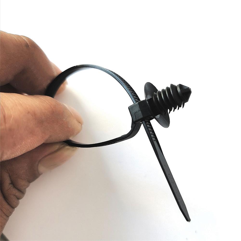 Cable tie with threaded head, cables. 220 mm. 100 pcs.