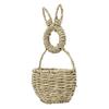 Easter Bunny Basket   Woven Hanging Unlined Wall   Spring Decor for Flowers Gifts