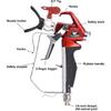 Airless Paint Spray Gun with 517 tip High Pressure 4000 PSI Red Series Airless Sprayer Gun (4 Finger)