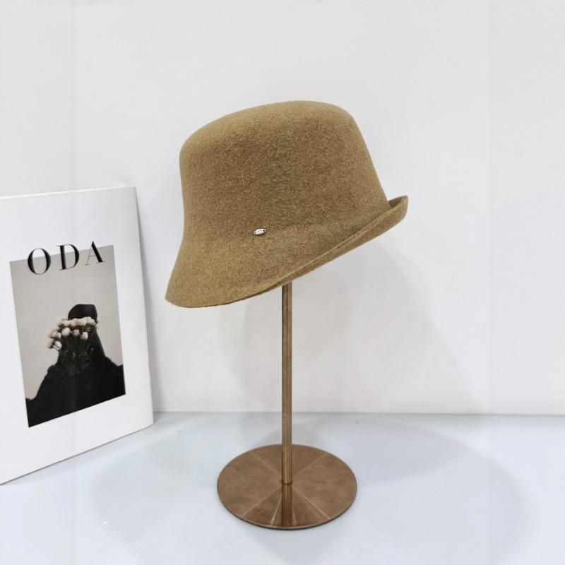 25 Early autumn new 100 pure wool crimped fisherman's hat children's basin hat big head circumference top hat