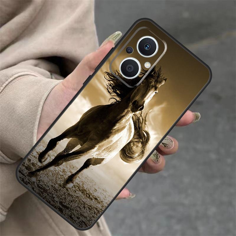 Horses Running Case For OPPO Reno 7 8 Lite 10 11 12 13 14 Pro 8T 12F 13F 14F OPPO Find X8 X6 X9 Pro Cover