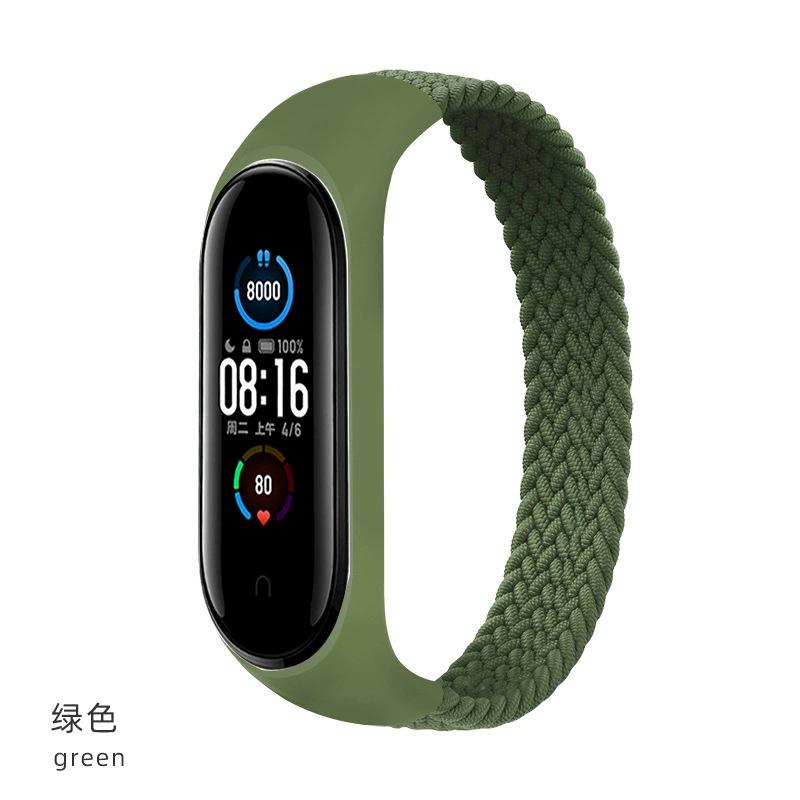 Bracelet for Xiaomi Mi Band 6 7 Strap Nylon Braided Solo Loop Pulseira Bracelet Miband5 Wristband Belt Mi Band 5 4 3 6 Correa