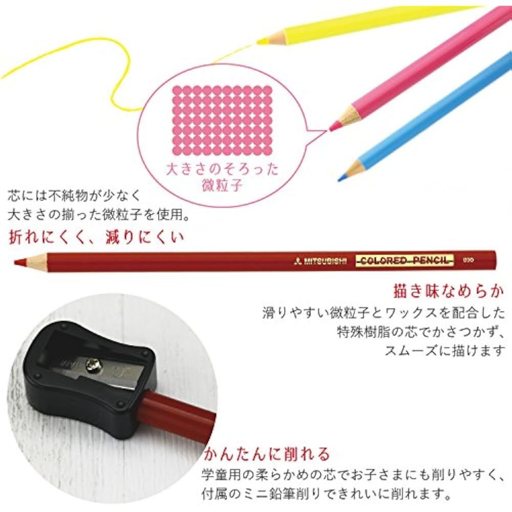 Mitsubishi Pencil Color Pencil 890 Level Super Mario Blue K89024CSMY