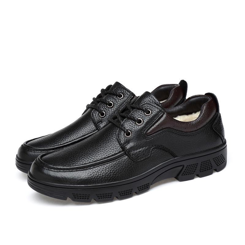 

Чоловіче шкіряне взуття великих розмірів 2023 року: Повсякденний діловий одяг, Теплий, Дуже великий розмір (Розміри 48-50) cotton, 47 чорний