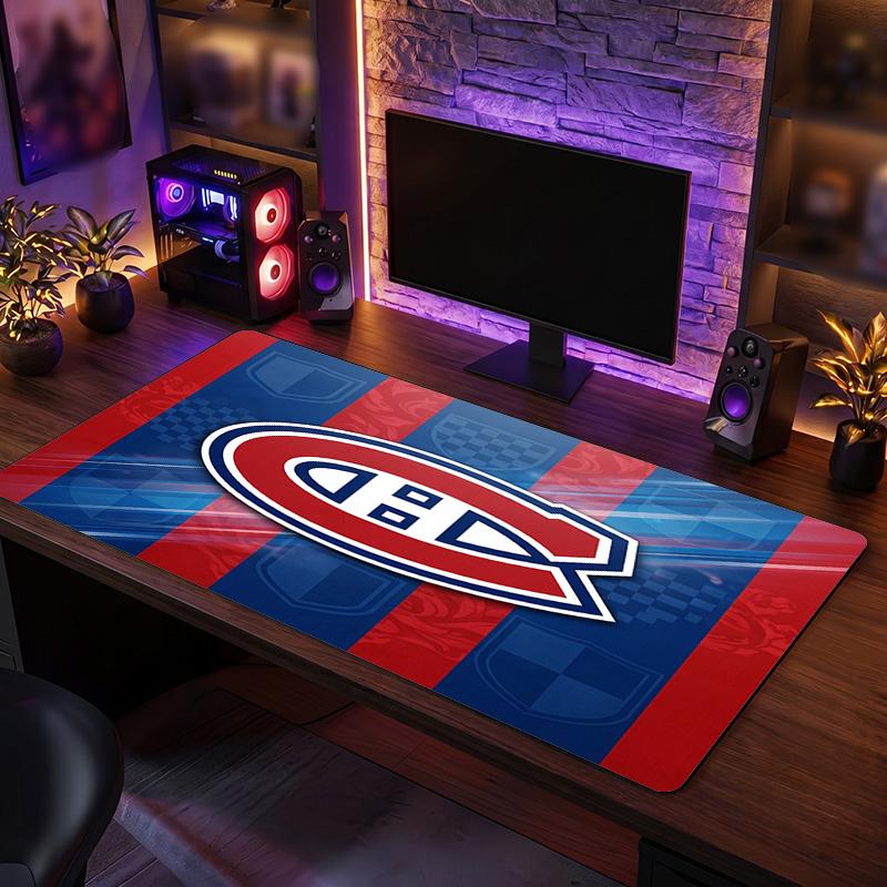Montreal Canadiens Pattern Mousepad Anti?Slip Rubber Desk Pad For Gaming Working Desktop Decoration