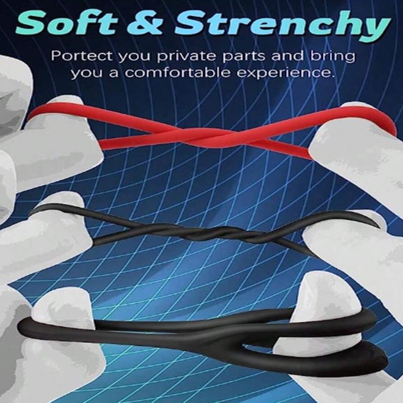 7 Pcs Set Soft Easticity Penis Rings Stretchy Cock Rings For Erection Enhancement Delay Time Cock Ring Adult Sex Toys For Men
