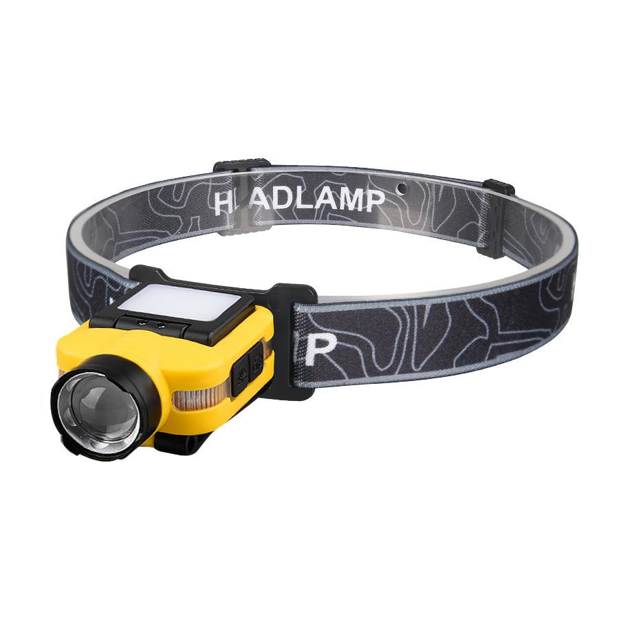 1000LM Sensor Headlamp USB C Rechargeable 5 Modes Headlight with Power Display Cap Clip Outdoor Fishing Camping Head Flashlight