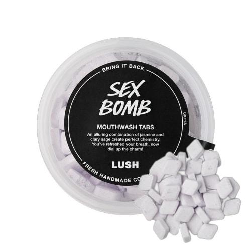 LUSH SEX BOMB Sexy Dynamite Mouthwash 45g / Flower Flavor Oral Care LUSH Bad Breath Mouthwash / Cr?me De Mant Zing! Zing Refresher Dirty Sparkle